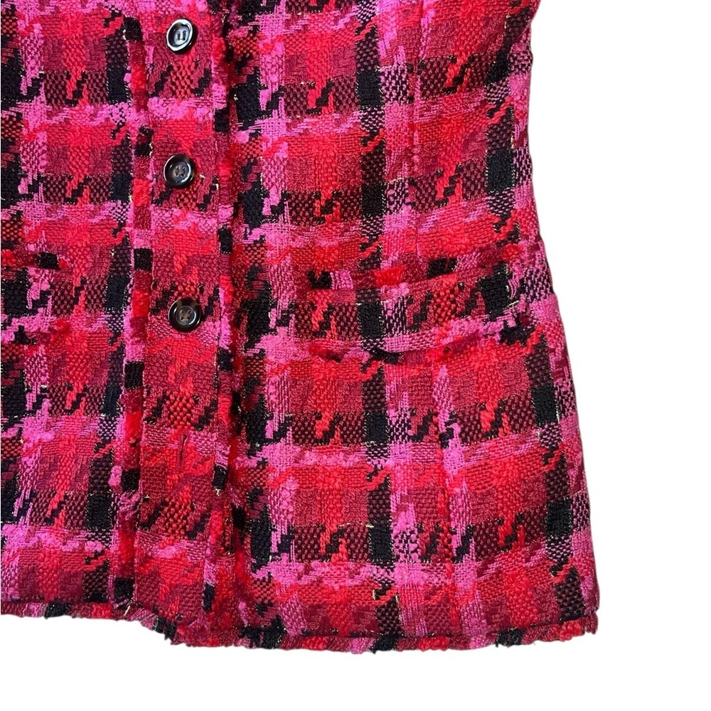 Ann Taylor Tweed Houndstooth Cardigan Jacket Size 4 NWT - Picture 9 of 14
